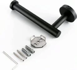 Design Toiletrolhouder - WC Rolhouder - RVS Mat Zwart - Incl. Schroeven -Badkamer Product Winkel 1200x1085