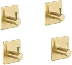 Merkloos Zelfklevende Handdoekhaakjes - Set Van 4 - Goud Kleurig - Voor Badkamer Of Keuken | Handdoekhaakjes Rvs | Handdoekhaakjes Goud Zelfklevend | Handdoekhaak Goud | Handdoek 11 Merkloos Zelfklevende Handdoekhaakjes - Set Van 4 - Goud Kleurig - Voor Badkamer Of Keuken | Handdoekhaakjes Rvs | Handdoekhaakjes Goud Zelfklevend | Handdoekhaak Goud | Handdoek -Badkamer Product Winkel 1200x1087 2