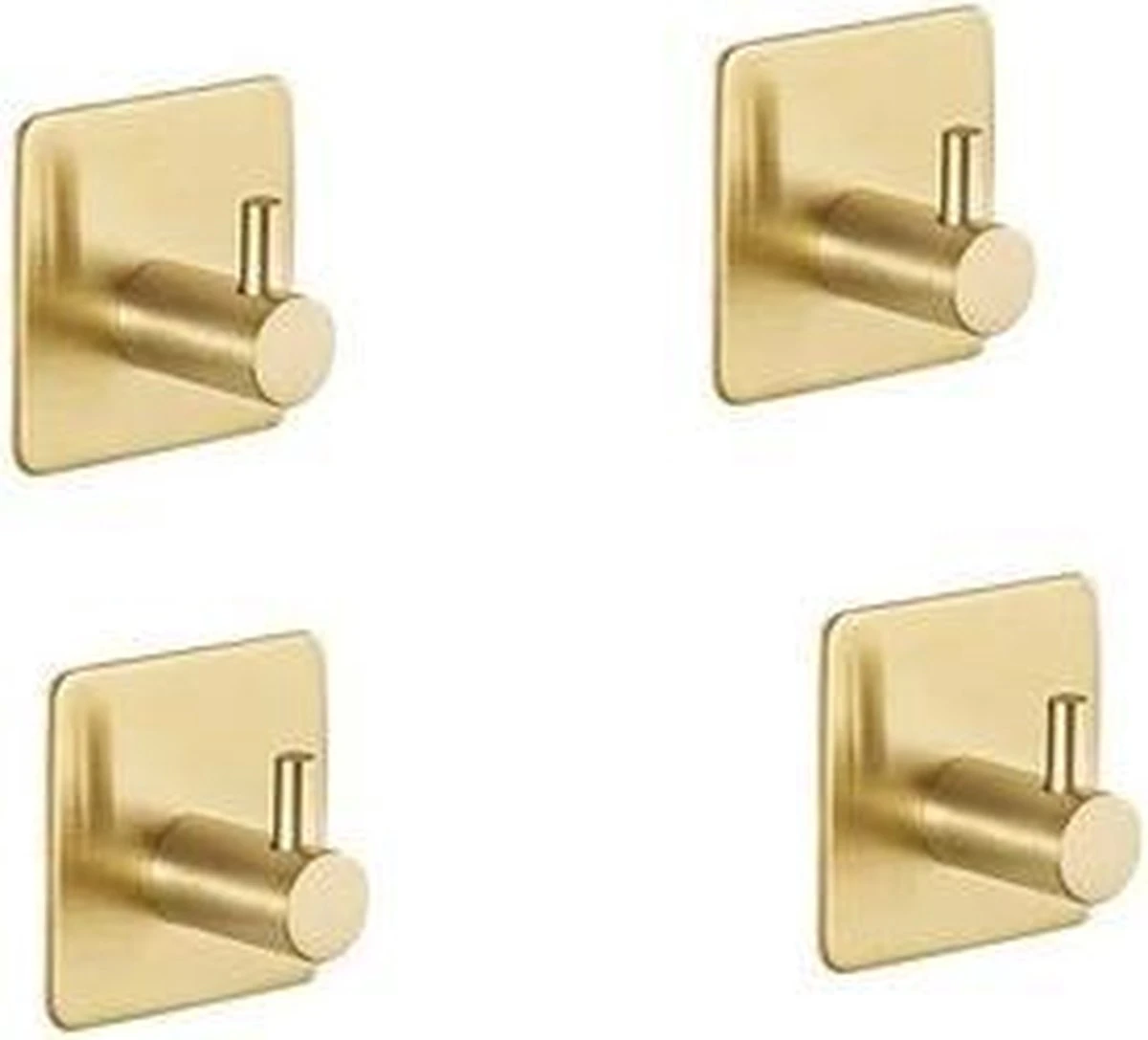 Merkloos Zelfklevende Handdoekhaakjes - Set Van 4 - Goud Kleurig - Voor Badkamer Of Keuken | Handdoekhaakjes Rvs | Handdoekhaakjes Goud Zelfklevend | Handdoekhaak Goud | Handdoek 6 Merkloos Zelfklevende Handdoekhaakjes - Set Van 4 - Goud Kleurig - Voor Badkamer Of Keuken | Handdoekhaakjes Rvs | Handdoekhaakjes Goud Zelfklevend | Handdoekhaak Goud | Handdoek - Afbeelding 4