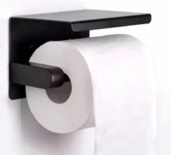 Toiletrolhouder - Wc Rol Houder Met Plankje - Inclusief Haakje - RVS - Waterbestendig - Zwart - Rheme 26 Toiletrolhouder - Wc Rol Houder Met Plankje - Inclusief Haakje - RVS - Waterbestendig - Zwart - Rheme -Badkamer Product Winkel 1200x1087