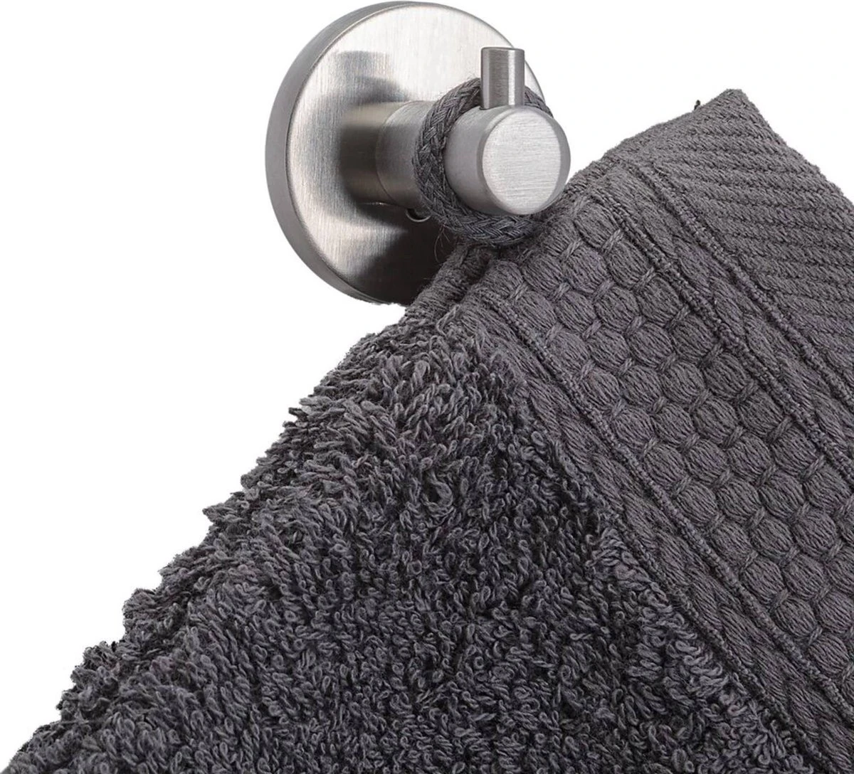 Tiger Boston - Handdoekhaak Klein - RVS Geborsteld 5 Tiger Boston - Handdoekhaak Klein - RVS Geborsteld - Afbeelding 3