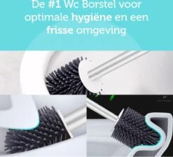 WC Borstel - Toiletborstel - WC Borstel Met Houder - Siliconen Toiletborstel - Vrijstaand Of Hangend - Slimme Lekbak - Optimale Hygiëne -Badkamer Product Winkel 1200x1089