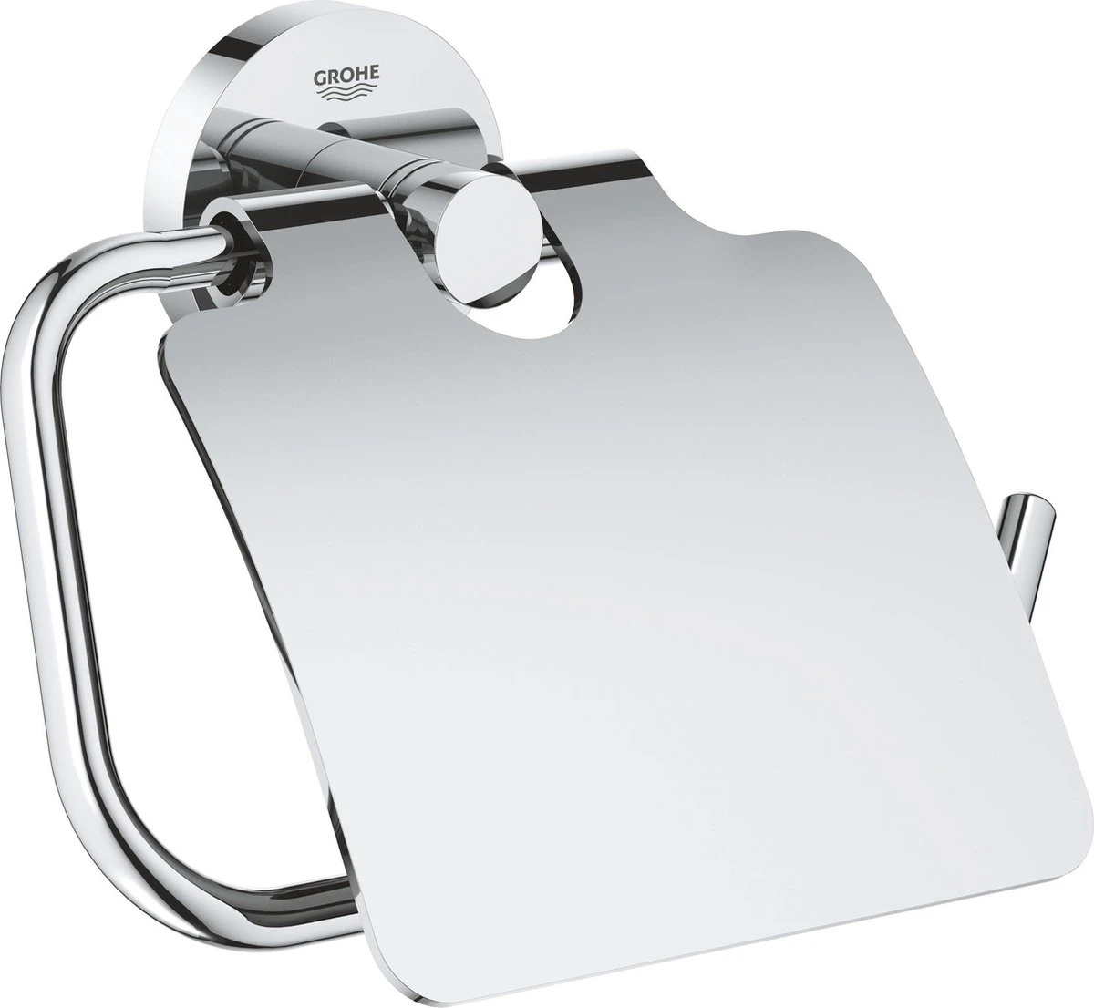 GROHE Essentials Toiletrolhouder - Met Deksel - Chroom - 40367001 3 GROHE Essentials Toiletrolhouder - Met Deksel - Chroom - 40367001