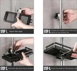 Merkloos Doucherek Zonder Boren Voor Douchestang Van 22 Tot 24 Mm – Doucherek Zwart – Doucherek Hangend – Badkamer Organizer – Douche Organizer - Doucherekje - Doucherekje Zonder Boren - Shampo Organizer 13 Merkloos Doucherek Zonder Boren Voor Douchestang Van 22 Tot 24 Mm – Doucherek Zwart – Doucherek Hangend – Badkamer Organizer – Douche Organizer - Doucherekje - Doucherekje Zonder Boren - Shampo Organizer -Badkamer Product Winkel 1200x1112 1