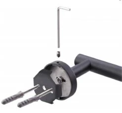 DesignX Toiletrolhouder Zwart - WC Rolhouder - Matte - Papier - Houder - Incl. Schroeven -Badkamer Product Winkel 1200x1113