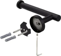 Design Toiletrolhouder - WC Rolhouder - RVS Mat Zwart - Incl. Schroeven -Badkamer Product Winkel 1200x1114 1