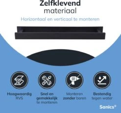Sanics Handdoekrek Zwart 40 CM – Badkamer Of Keuken – Handdoekstang Zelfklevend – Handdoekhouder 20 Sanics Handdoekrek Zwart 40 CM – Badkamer Of Keuken – Handdoekstang Zelfklevend – Handdoekhouder -Badkamer Product Winkel 1200x1116