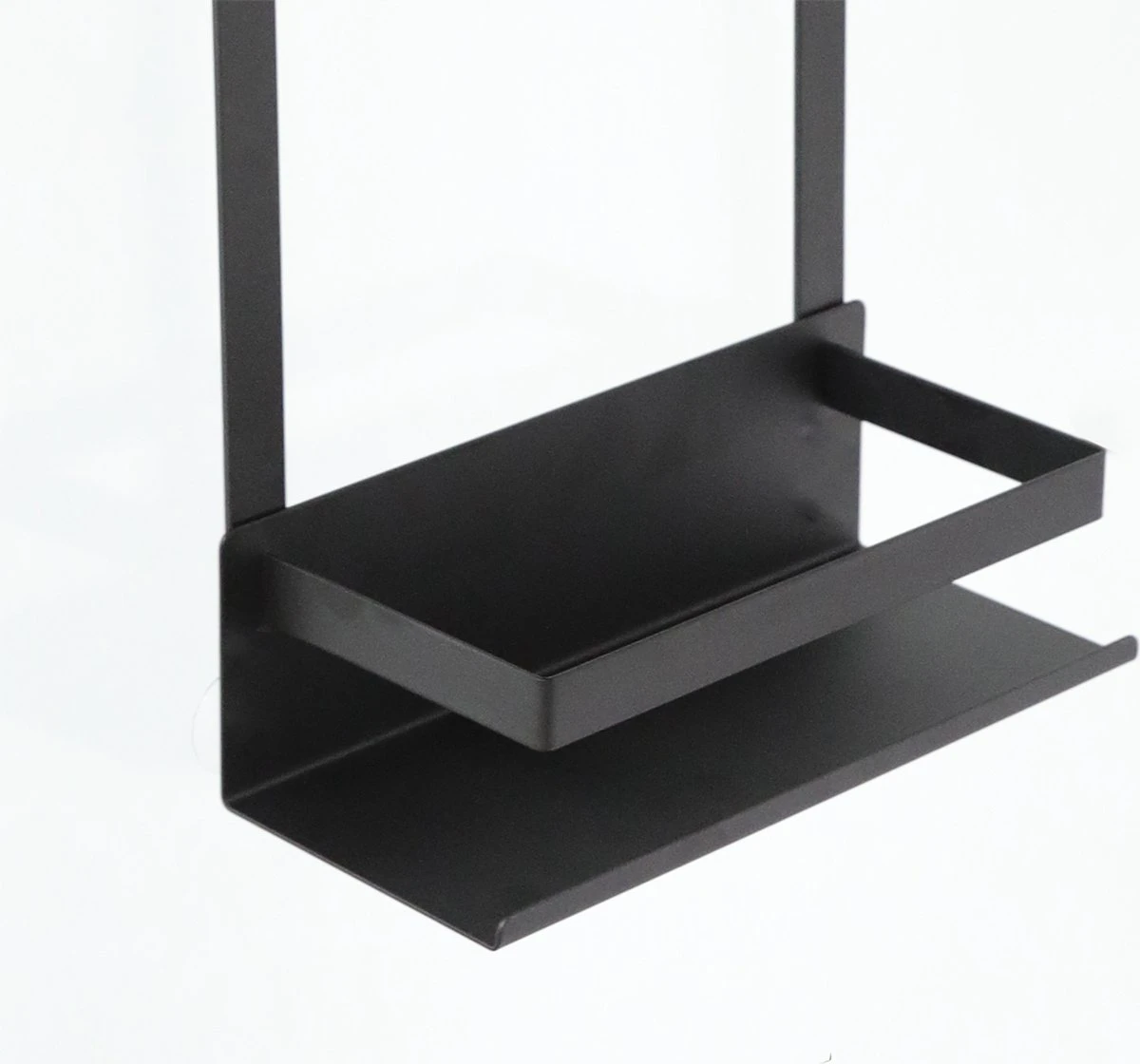 VDN Stainless Doucherek Zonder Boren - Doucherek Hangend - Doucherek Zwart - RVS - Doucherek Aan Douchewand - 2 Laags 6 VDN Stainless Doucherek Zonder Boren - Doucherek Hangend - Doucherek Zwart - RVS - Doucherek Aan Douchewand - 2 Laags - Afbeelding 4