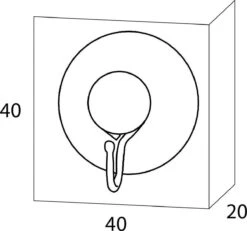 Tiger Zuighaak - 3 Stuks - Transparant -Badkamer Product Winkel 1200x1122