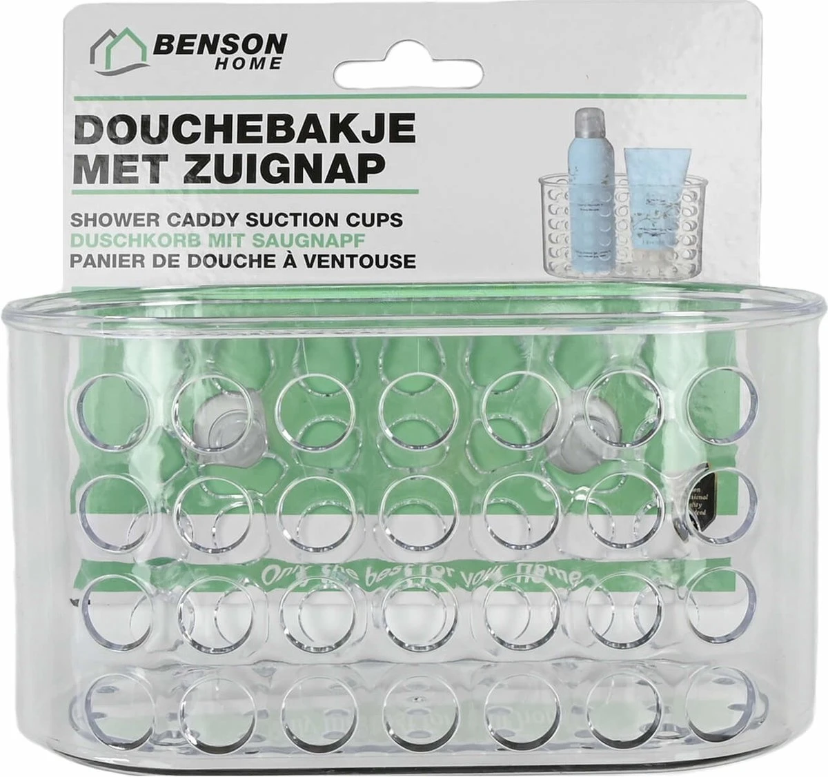 Douchebakje Transparant Met Zuignappen - 15.5 X 8 X 8 Cm - Inhoud 1 Liter - Badkamerspullen Bakjes - Badkamer Opbergbakjes / Organizers 6 Douchebakje Transparant Met Zuignappen - 15.5 X 8 X 8 Cm - Inhoud 1 Liter - Badkamerspullen Bakjes - Badkamer Opbergbakjes / Organizers - Afbeelding 4