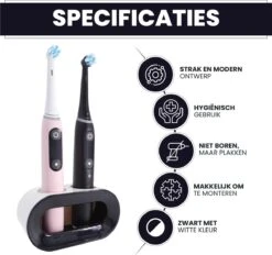 Lenga Tandenborstelhouder - Elektrische Tandenborstel Houder - Dubbele Tandenborstel Houder - Tandenborstel Houder Zwart 11 Lenga Tandenborstelhouder - Elektrische Tandenborstel Houder - Dubbele Tandenborstel Houder - Tandenborstel Houder Zwart -Badkamer Product Winkel 1200x1127 2