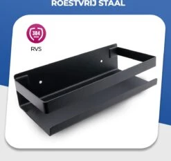 Roegaarden Doucherek Zonder Boren - Doucherekjes - Hangend - Zwart RVS - 23 CM 13 Roegaarden Doucherek Zonder Boren - Doucherekjes - Hangend - Zwart RVS - 23 CM -Badkamer Product Winkel 1200x1131 2