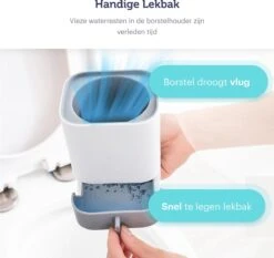 WC Borstel - Toiletborstel - WC Borstel Met Houder - Siliconen Toiletborstel - Vrijstaand Of Hangend - Slimme Lekbak - Optimale Hygiëne -Badkamer Product Winkel 1200x1134 2