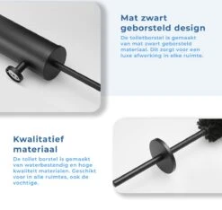 Homefy Toiletborstel Met Houder- Toiletborstel Zwart - Extra Hygiënisch - Inclusief Ophangsysteem - Zwart -Badkamer Product Winkel 1200x1136 5
