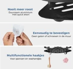 Merkloos Zelfklevend Doucherek 2 Laags - Ophangbaar Hoek Badrek Met Zuignap - Hangend Badkamer Rekje - Douchemandje - Geschikt Voor Muur/Wand Bevestiging - Ophangen Zonder Boren En Schroeven - Roestvrij - Mat Zwart 12 Merkloos Zelfklevend Doucherek 2 Laags - Ophangbaar Hoek Badrek Met Zuignap - Hangend Badkamer Rekje - Douchemandje - Geschikt Voor Muur/Wand Bevestiging - Ophangen Zonder Boren En Schroeven - Roestvrij - Mat Zwart -Badkamer Product Winkel 1200x1143 8