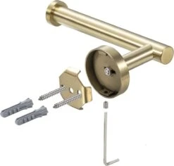 Toiletrol Houder Goud - WC Rol Houder Messing - Inclusief Montageset -Badkamer Product Winkel 1200x1145