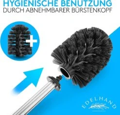EDELHAND© Toiletpapierhouder Staand Als Toiletset [met GRATIS Toiletborstel] - Roestvrijstalen Toiletpapierhouder Staand Met Toiletborstel En Toiletpapieropslag - Toiletset Met Dienblad -Badkamer Product Winkel 1200x1146 1
