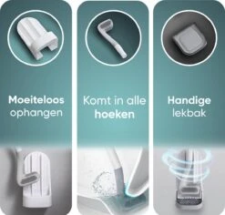 Bradey Toiletborstel Siliconen - WC Borstel Met Houder - Optimale Hygiëne - Golfclub-vorm - Komt In Alle Hoeken -Badkamer Product Winkel 1200x1148 5