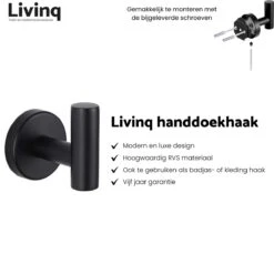 Toiletaccessoireset Zwart 3-delig - Luxe Toilet Set - Toiletborstel Met Houder - Toiletrolhouder Met Klep - Handdoekhaak 10 Toiletaccessoireset Zwart 3-delig - Luxe Toilet Set - Toiletborstel Met Houder - Toiletrolhouder Met Klep - Handdoekhaak -Badkamer Product Winkel 1200x1156 5