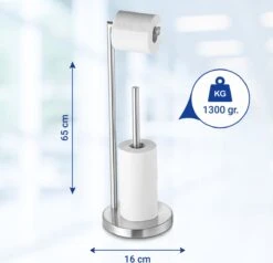 VDN Stainless Wc Rolhouder Staand - Toiletrolhouder En Reserverolhouder - RVS - Geschikt Voor 3+1 WC Papier Rollen - 2 In 1 -Badkamer Product Winkel 1200x1158 1