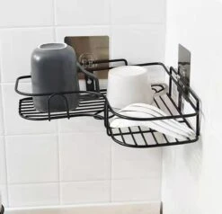 HomeBasics Zelfklevend Doucherek | Zwart | Zonder Boren | Doucherek Met Zuignap | Zuignappen | Doucherek Hoek | Badrek | Douchemandje | Keukenrek | Specerijenrek | Kruidenrek 12 HomeBasics Zelfklevend Doucherek | Zwart | Zonder Boren | Doucherek Met Zuignap | Zuignappen | Doucherek Hoek | Badrek | Douchemandje | Keukenrek | Specerijenrek | Kruidenrek -Badkamer Product Winkel 1200x1158 9