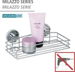 WENKO Vacuum-Loc Doucherek Chroom - Bevestigen Zonder Boren 30 WENKO Vacuum-Loc Doucherek Chroom - Bevestigen Zonder Boren -Badkamer Product Winkel 1200x1159 5