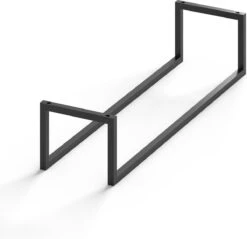 SaniDreams Carbon Handdoekenrek L Zwart - Staal - 90x25x20cm -Badkamer Product Winkel 1200x1161