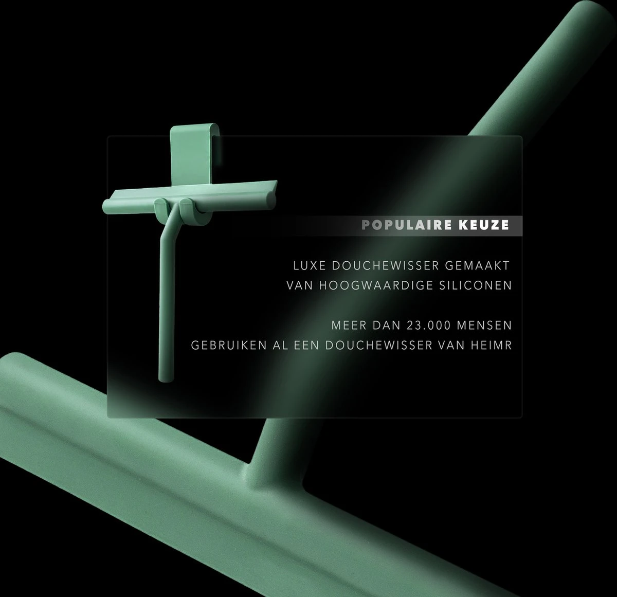 Douchewisser Groen Met Ophangsysteem- Badkamer Accessoires- Raamwisser- Trekker Douche- Silicone- 21cm X 16cm 7 Douchewisser Groen Met Ophangsysteem- Badkamer Accessoires- Raamwisser- Trekker Douche- Silicone- 21cm X 16cm - Afbeelding 5