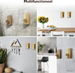 Dieux® - Luxe Handdoekhaakjes Zelfklevend - Handdoekhouder - Wandhaak - Acaciahout Haken - Zelfklevende Haakjes - Handdoeken - Handdoekrek - Badkamer - Keuken - Pasen -Badkamer Product Winkel 1200x1165 2