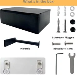 NIRAX WC Rolhouder – Toiletrolhouder - Zwart - RVS - Met Bakje Voor Vochtig Toiletpapier - Zonder Boren - Zelfklevend - Toilet Accessoires - Badkamer Accessoire - Toiletpapier Houder 13 NIRAX WC Rolhouder – Toiletrolhouder - Zwart - RVS - Met Bakje Voor Vochtig Toiletpapier - Zonder Boren - Zelfklevend - Toilet Accessoires - Badkamer Accessoire - Toiletpapier Houder -Badkamer Product Winkel 1200x1165