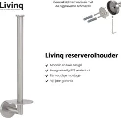 Toiletaccessoireset RVS 4-delig - Luxe Toilet Set - Toiletborstel Met Houder - Toiletrolhouder Met Klep - Reserverolhouder - Handdoekhaak - Zilver - Toiletset 12 Toiletaccessoireset RVS 4-delig - Luxe Toilet Set - Toiletborstel Met Houder - Toiletrolhouder Met Klep - Reserverolhouder - Handdoekhaak - Zilver - Toiletset -Badkamer Product Winkel 1200x1172 3