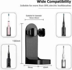Tandenborstelhouder - Houder Elektrische Tandenborstel - Kleur Zwart - Zonder Boren - Geschikt Voor Oral B Toothbrush - Zelfklevend Hangende Houder 9 Tandenborstelhouder - Houder Elektrische Tandenborstel - Kleur Zwart - Zonder Boren - Geschikt Voor Oral B Toothbrush - Zelfklevend Hangende Houder -Badkamer Product Winkel 1200x1175 9