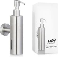 VDN Stainless Zeeppompje - Zeepdispenser Wandmontage - Zilver - Hangend - RVS 13 VDN Stainless Zeeppompje - Zeepdispenser Wandmontage - Zilver - Hangend - RVS -Badkamer Product Winkel 1200x1177 5