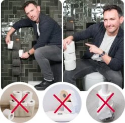 Reserverolhouder Hangend – Toiletrolhouder – Reserve Rolhouder – Zonder Boren – Rolhouder - Muur – Zwart - Antraciet - STOF & SPETTERVRIJ 18 Reserverolhouder Hangend – Toiletrolhouder – Reserve Rolhouder – Zonder Boren – Rolhouder - Muur – Zwart - Antraciet - STOF & SPETTERVRIJ -Badkamer Product Winkel 1200x1180 1