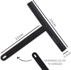 LIVELYY - Professionele Douchewisser - Raamwisser - Douche Trekker - Douchewissers - Zwart -Badkamer Product Winkel 1200x1182 11
