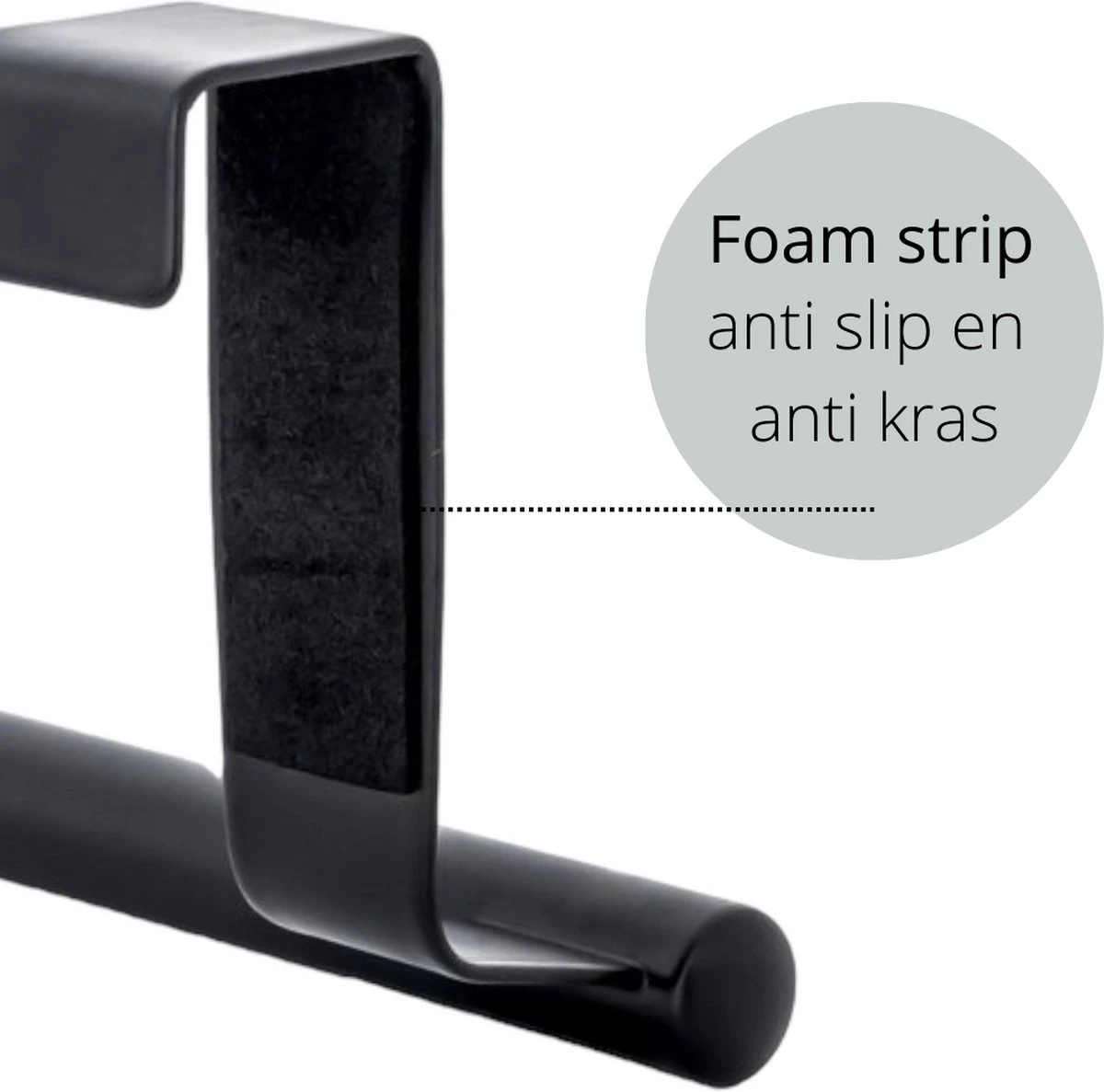 Handdoekstang VALI - 23cm - ZWART (keukenrekje - Handdoekhouder - Handdoekstang - Kastdeur Handdoekrek - Keukenkast Deur Handdoek/Vaatdoek Houder - Deurhanger - Deurhaak Keuken) 6 Handdoekstang VALI - 23cm - ZWART (keukenrekje - Handdoekhouder - Handdoekstang - Kastdeur Handdoekrek - Keukenkast Deur Handdoek/Vaatdoek Houder - Deurhanger - Deurhaak Keuken) - Afbeelding 4