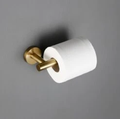 Toiletrolhouder Goud - WC Rolhouder - Closetrolhouder - Wc Rol Houder - WC Papier Houder - Geborsteld - Messing -Badkamer Product Winkel 1200x1189