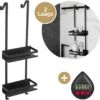 Merkloos Doucherek - Doucherek Zonder Boren - Doucherek Hangend - Zwart - RVS - Doucherekje - Badkamerrek - GRATIS DOUCHETIMER -Badkamer Product Winkel 1200x1189 8