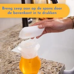 Scrub Daddy Zeepdispenser - Duel Action Soap Dispenser - Wonder WashUp -Badkamer Product Winkel 1200x1191 6