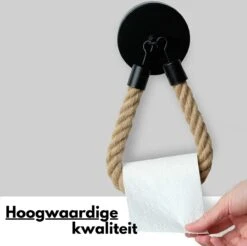 Pazzo Goods - Toiletpapierhouder - Zwart - Met Boren - Vintage - Wc Rolhouder Zwart - Wc-rolhouder Vintage - Wc-papierhouder - Wc-rolhouder -Badkamer Product Winkel 1200x1195 3