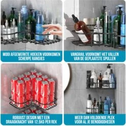 Strex Doucherek Hoekvorm - 2 Stuks - Bevestigen Zonder Boren Of Schroeven 18 Strex Doucherek Hoekvorm - 2 Stuks - Bevestigen Zonder Boren Of Schroeven -Badkamer Product Winkel 1200x1196 8