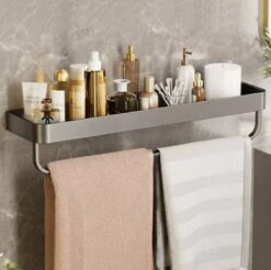 Merkloos Doucherek Zonder Boren 2x 30 Cm – Doucherek – Doucherek Hangend – Badkamerrek – Zonder Boren – IP68 Waterdicht – 4KG Draagkracht – Zwart RVS -Badkamer Product Winkel 1200x1197 20