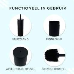 VDN Stainless Toiletborstel Met Houder - Toiletborstelhouder - Zwart - Wc Borstel Met Houder - RVS - Vrijstaand 9 VDN Stainless Toiletborstel Met Houder - Toiletborstelhouder - Zwart - Wc Borstel Met Houder - RVS - Vrijstaand -Badkamer Product Winkel 1200x1198 17