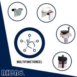 Rh!no Handdoekrek 25 Cm Zonder Boren | Handdoekhouder | Handdoekrek Zwart | Vaatdoekhouder | Handdoek Stang | Zelfklevend | Ophangen Zonder Boren | Doucherek | Handdoekrek Badkamer | Gastendoekhouder | Handdoekhouders | Badkameraccesoires -Badkamer Product Winkel 1200x1198 8