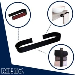 Rh!no Handdoekrek 25 Cm Zonder Boren | Handdoekhouder | Handdoekrek Zwart | Vaatdoekhouder | Handdoek Stang | Zelfklevend | Ophangen Zonder Boren | Doucherek | Handdoekrek Badkamer | Gastendoekhouder | Handdoekhouders | Badkameraccesoires -Badkamer Product Winkel 1200x1198 9