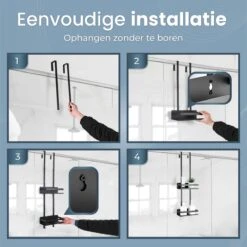 Merkloos Doucherek Zonder Boren Zwart - 30 Dagen Uitproberen -Doucherek Hangend - Badkamer Accessoires - RVS - 2 Laags 21 Merkloos Doucherek Zonder Boren Zwart - 30 Dagen Uitproberen -Doucherek Hangend - Badkamer Accessoires - RVS - 2 Laags -Badkamer Product Winkel 1200x1199 18