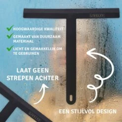 LIVELYY - Professionele Douchewisser - Raamwisser - Douche Trekker - Douchewissers - Zwart -Badkamer Product Winkel 1200x1199 22