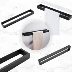 Home4u® - Handdoekrek Badkamer - Handdoekstang - Handdoekenrek Badkamer - 40CM - Zelfklevend -Badkamer Product Winkel 1200x1199 3