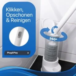 RevoBrush WC Borstel Met Houder Vrijstaand - Hygiënische Toiletborstel - Met 14x Pads -Badkamer Product Winkel 1200x1199 9