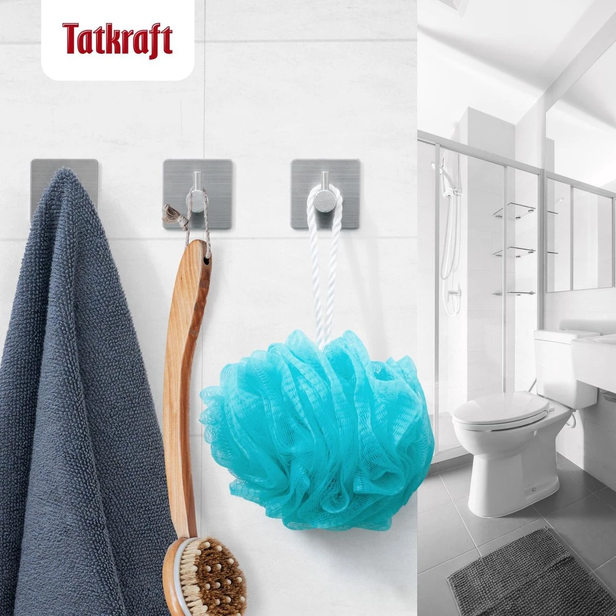 Tatkraft George Heavy Duty Zelfklevende Wandhaakjes - RVS Handdoekhouder Haak - Muur Ophang Zelfklevend Muurhaak Ophanghaakjes - Handdoekklem Keuken Ophanghaak Zonder Boren - Wand Theedoek / Handdoek Houder - Universeel Gebruik - Set Van 4 Stuks 8 Tatkraft George Heavy Duty Zelfklevende Wandhaakjes - RVS Handdoekhouder Haak - Muur Ophang Zelfklevend Muurhaak Ophanghaakjes - Handdoekklem Keuken Ophanghaak Zonder Boren - Wand Theedoek / Handdoek Houder - Universeel Gebruik - Set Van 4 Stuks - Afbeelding 6